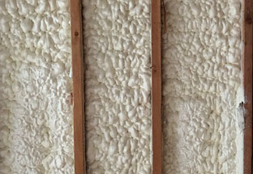 Spray foam strengthens walls